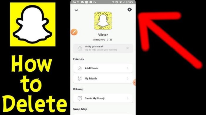 how to delete snapchat account